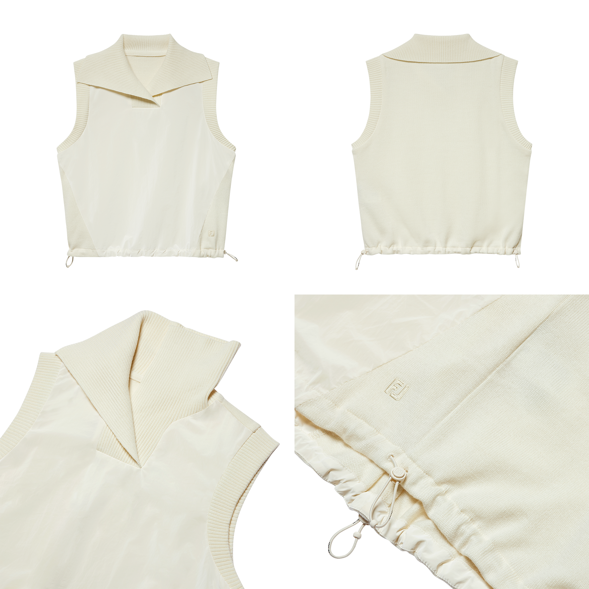 여성 하이브리드 니트 베스트