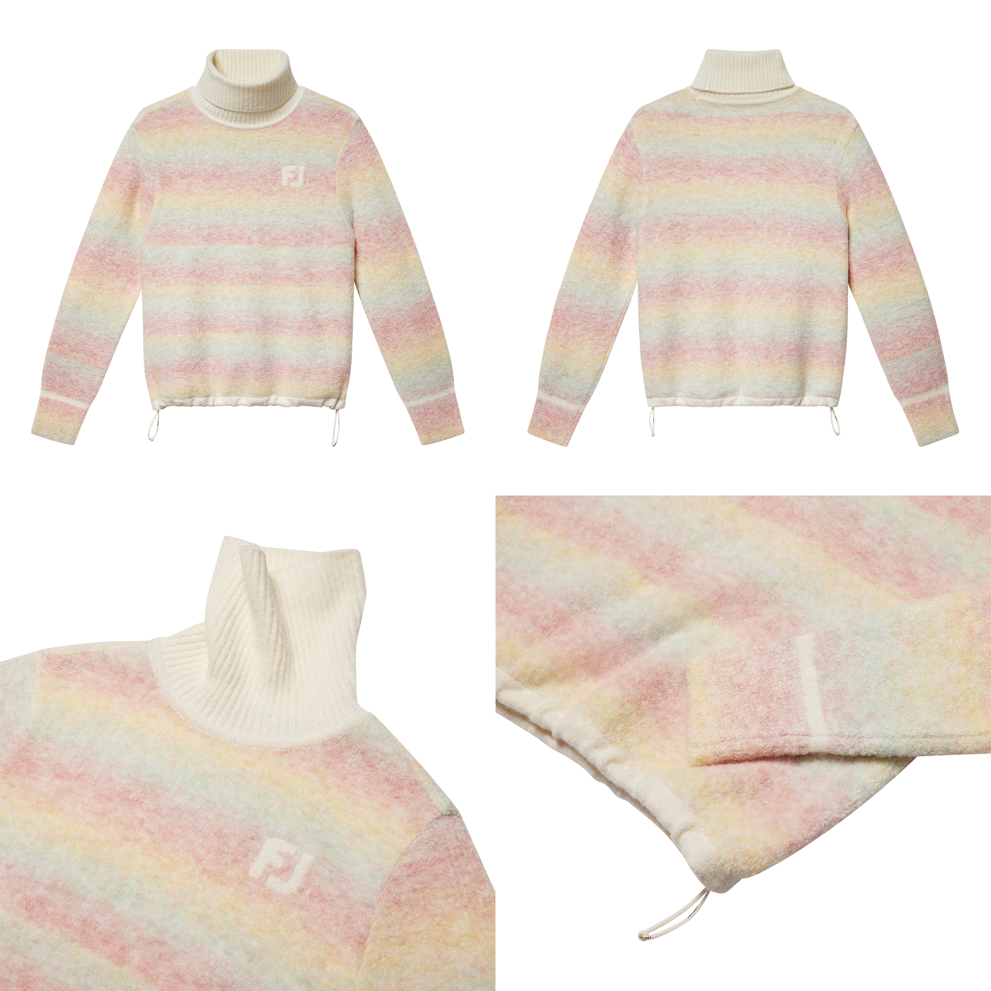 여성 그라데이션 니트 풀오버