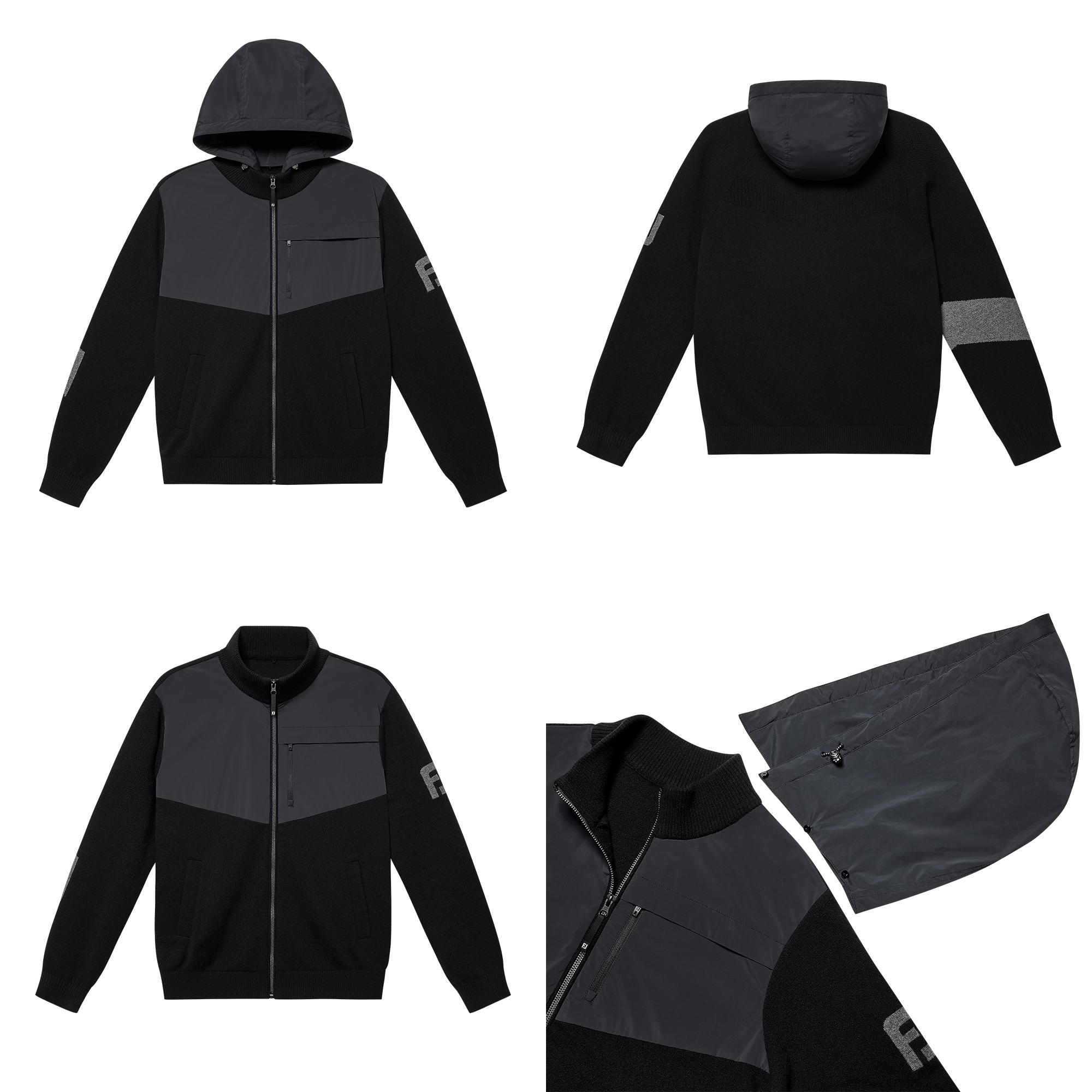 하이브리드 니트 자켓