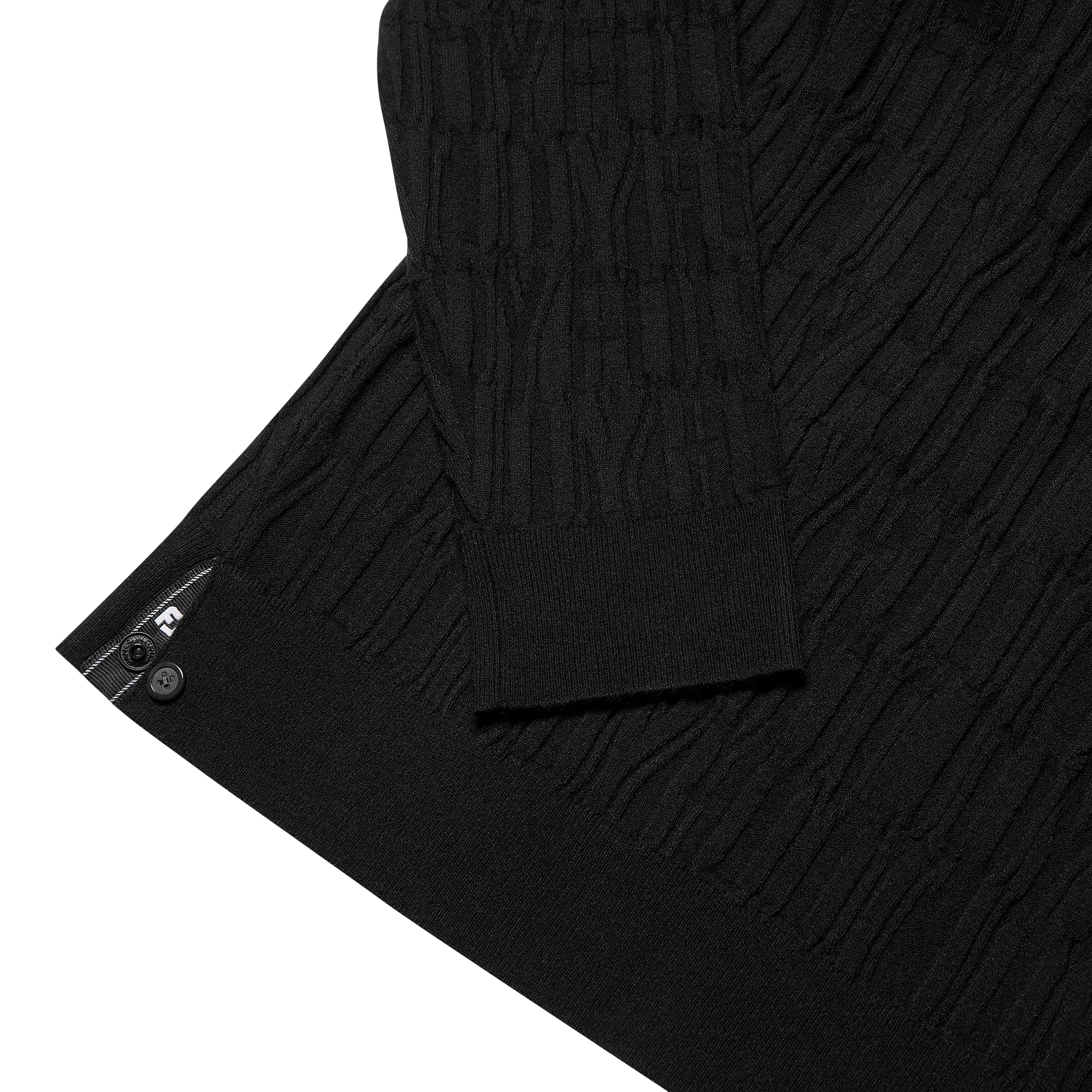 자가드 니트 폴로 스웨터