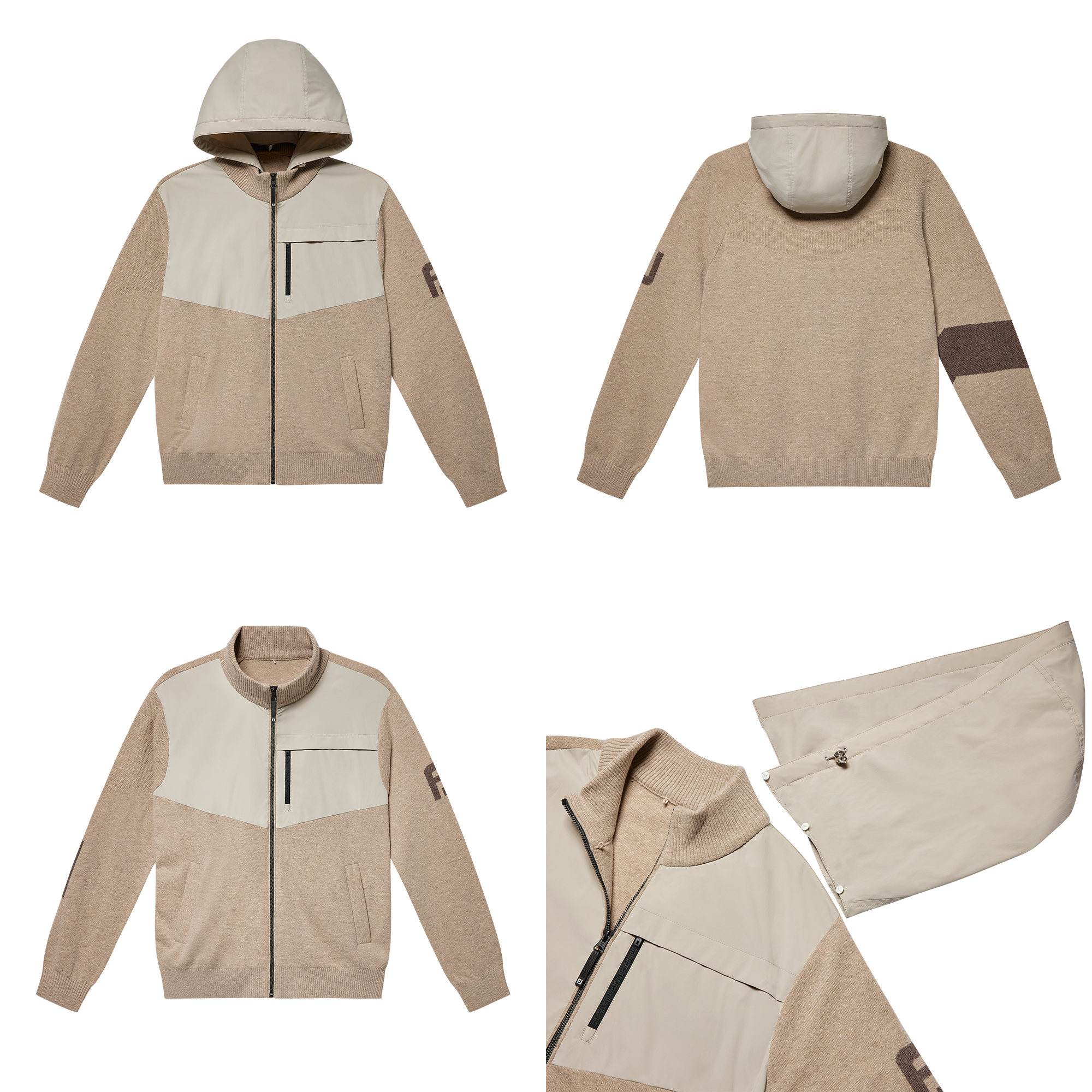 하이브리드 니트 자켓