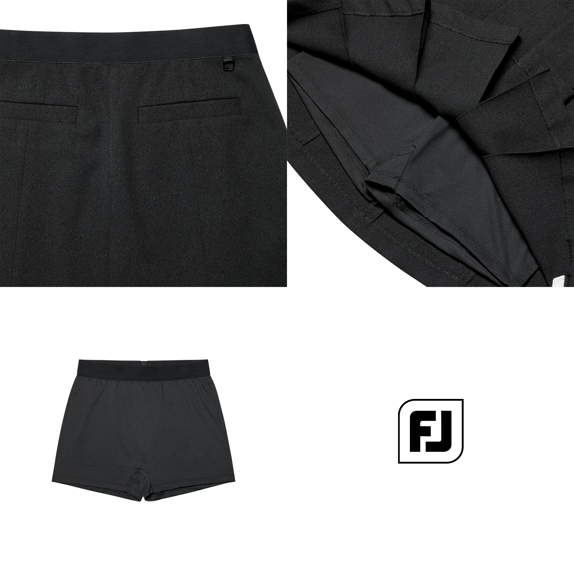 여성 롱 플리츠 스코트