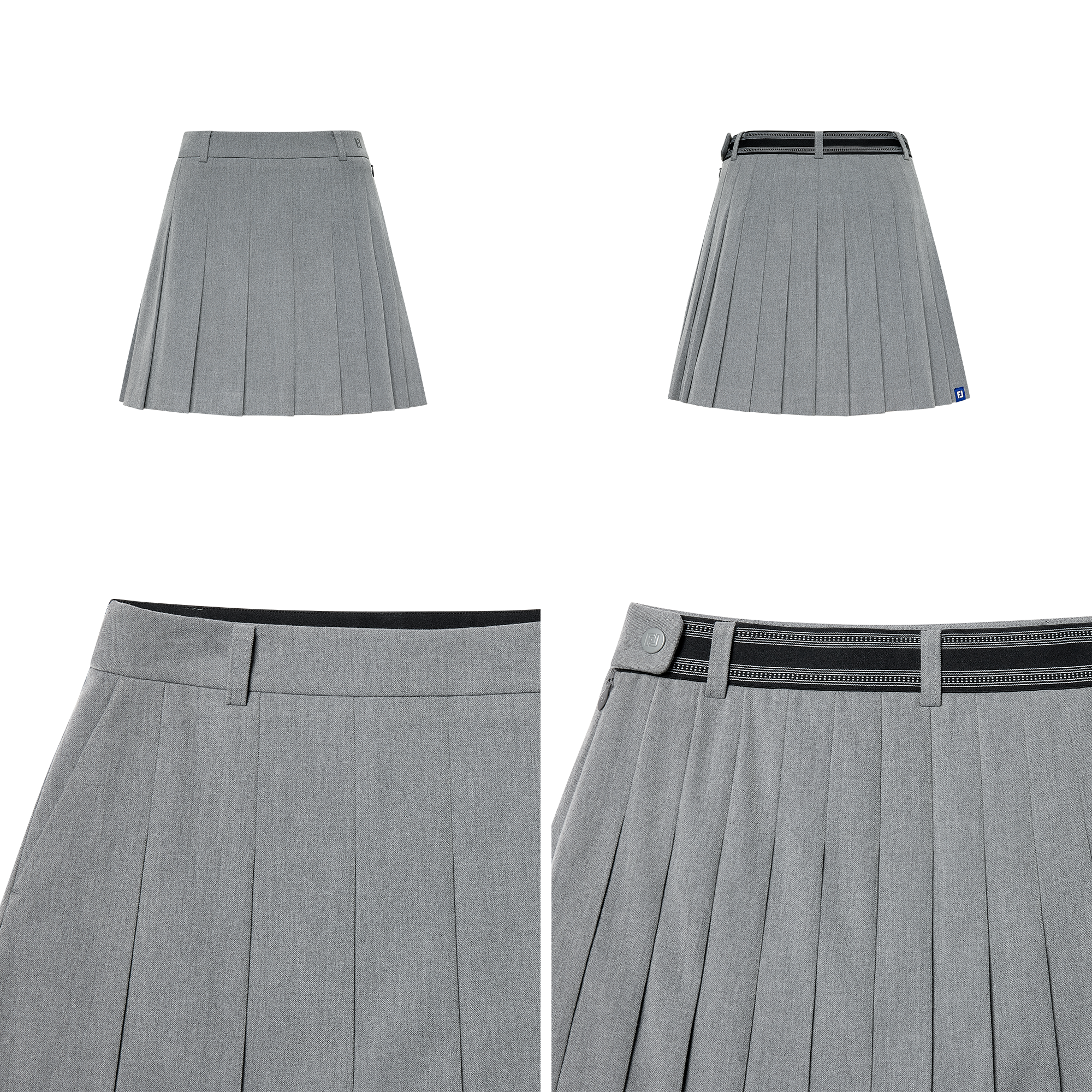 여성 베이직 플리츠 스코트