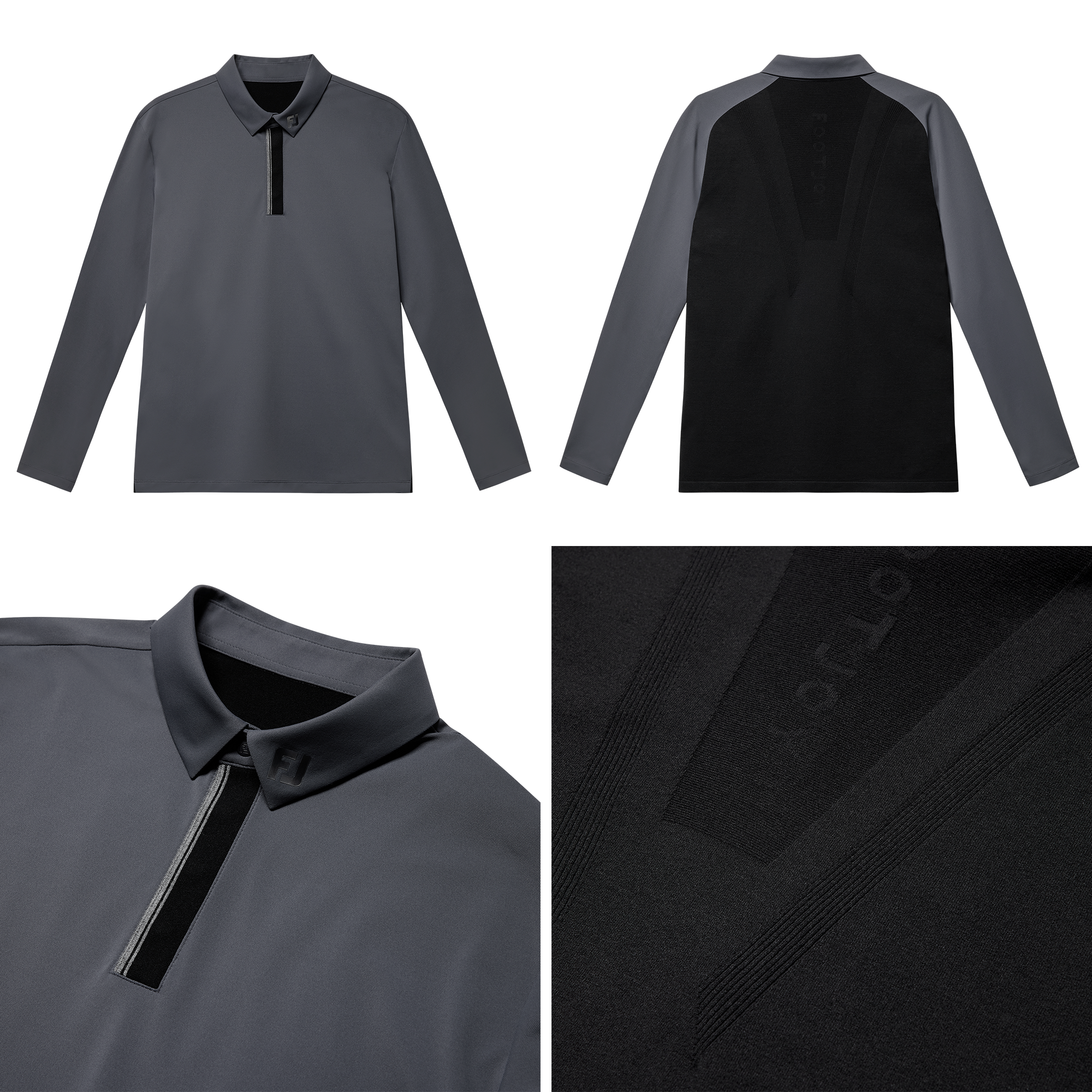 니트 하이브리드 폴로 셔츠