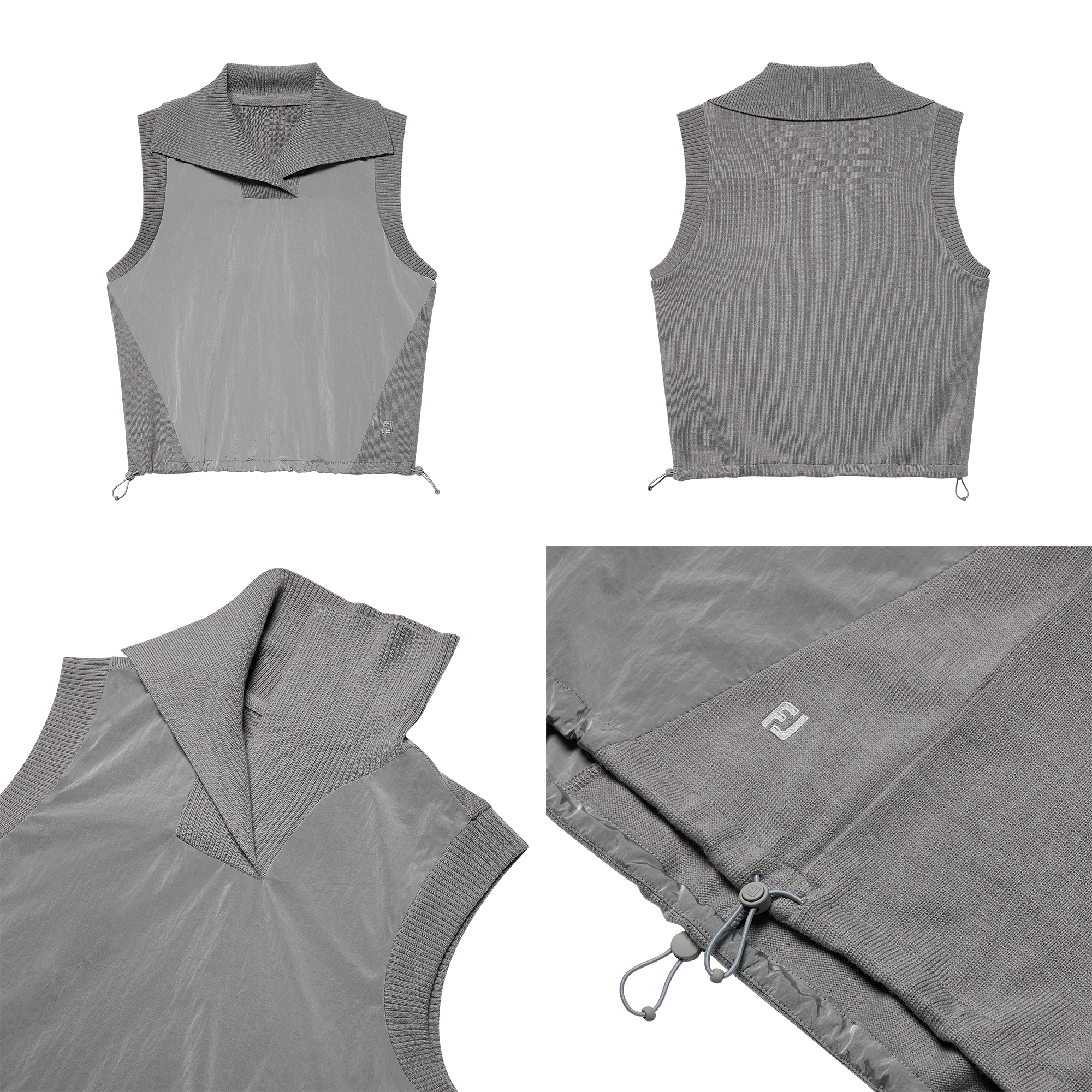 여성 하이브리드 니트 베스트