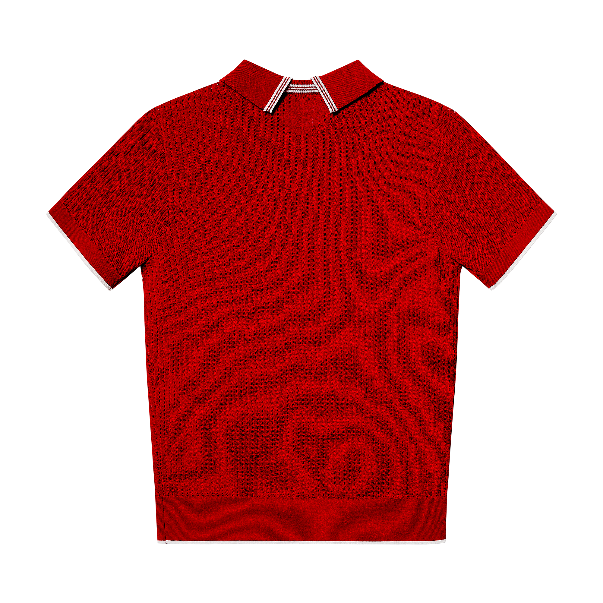 여성 펀 니트 폴로 셔츠