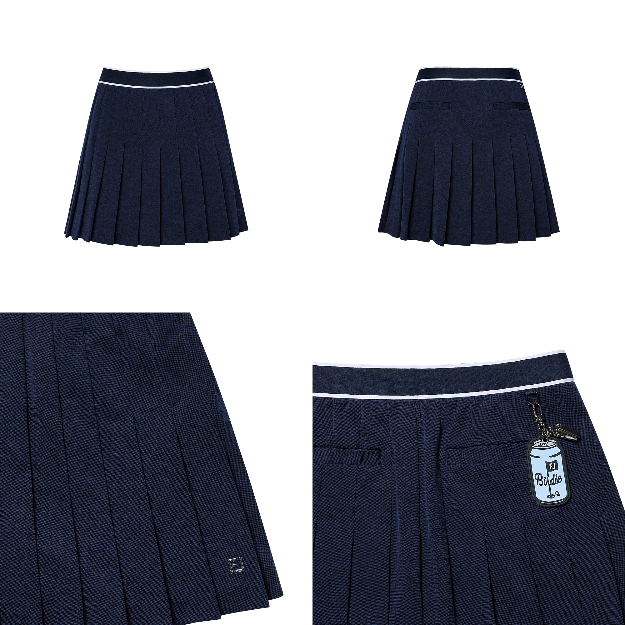 여성 펀 플리츠 스코트