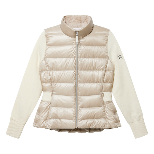 여성 하이브리드 니트 다운 자켓