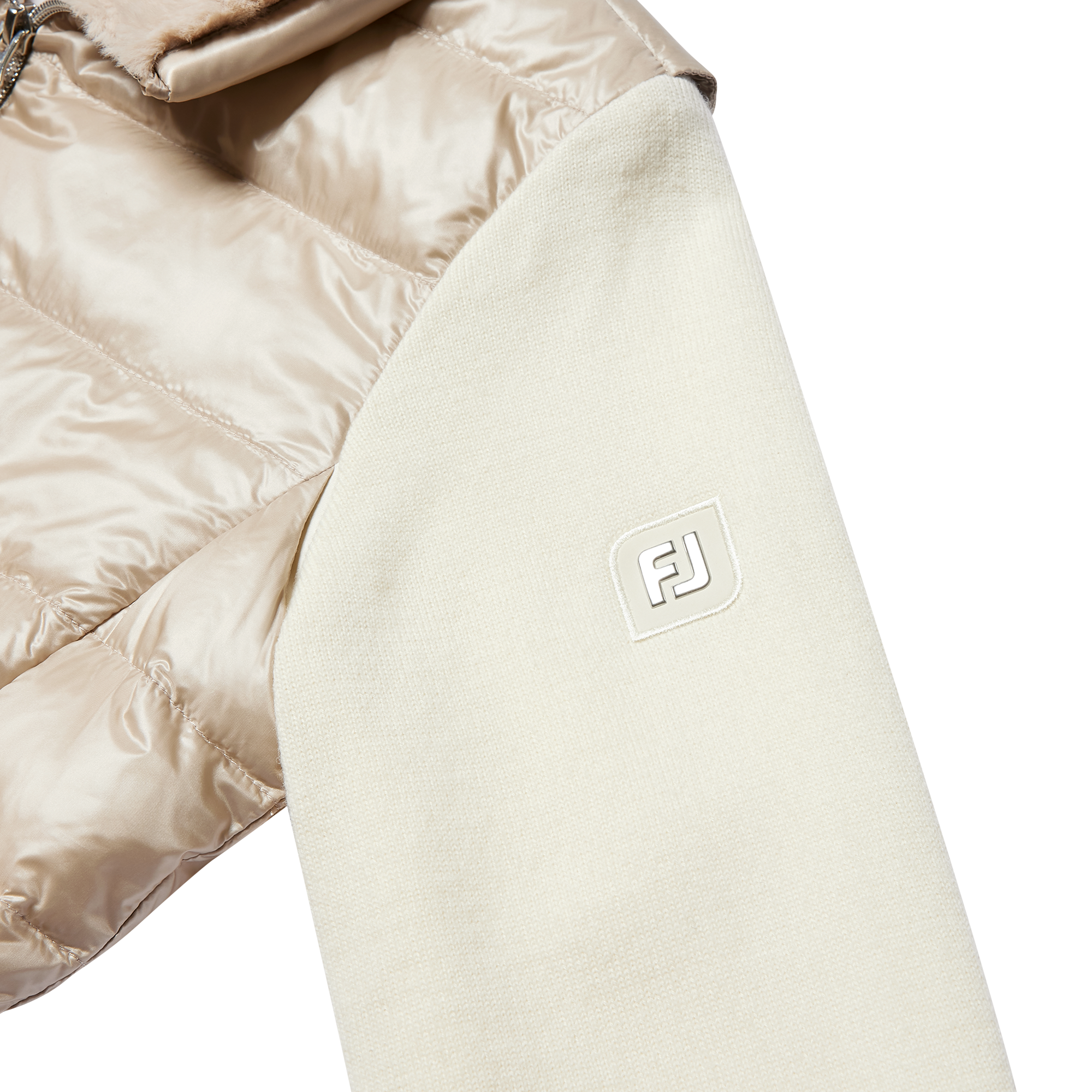 여성 하이브리드 니트 다운 자켓