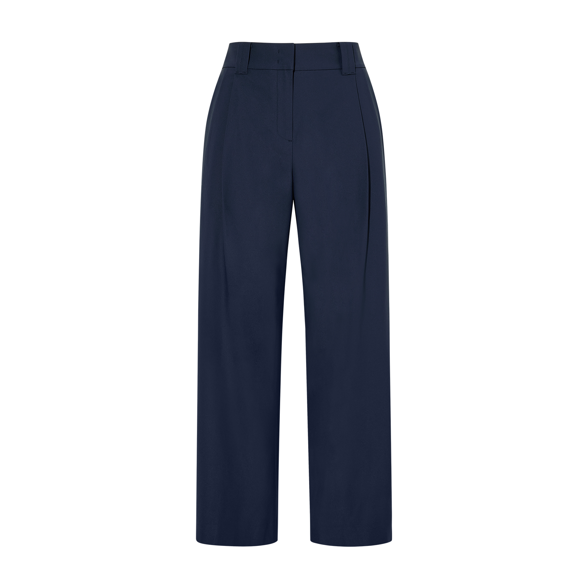 여성 와이드 턱 팬츠