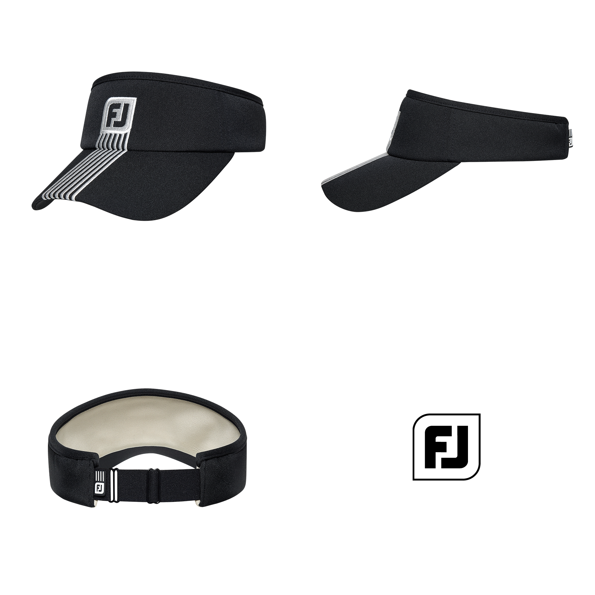 여성 스트랩 로고 바이저