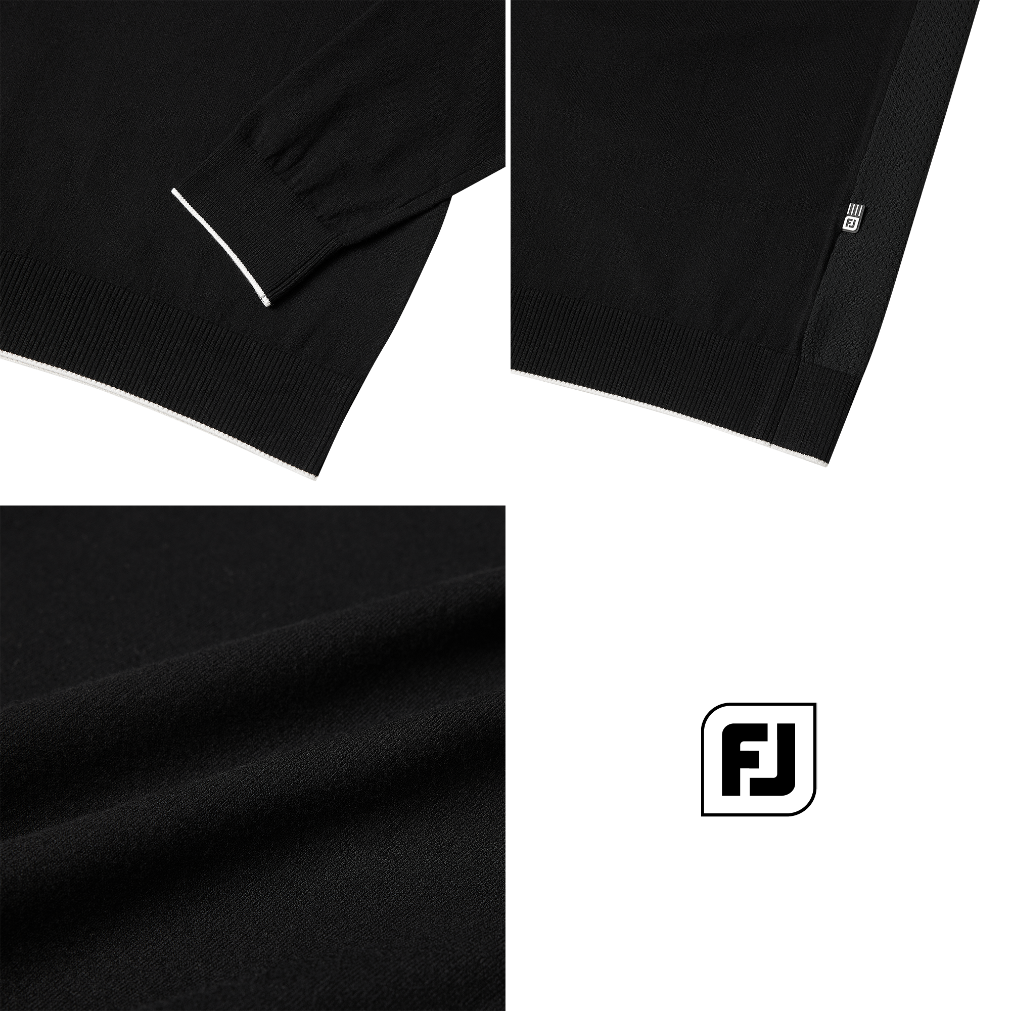 스트라이프 로고 니트 풀오버