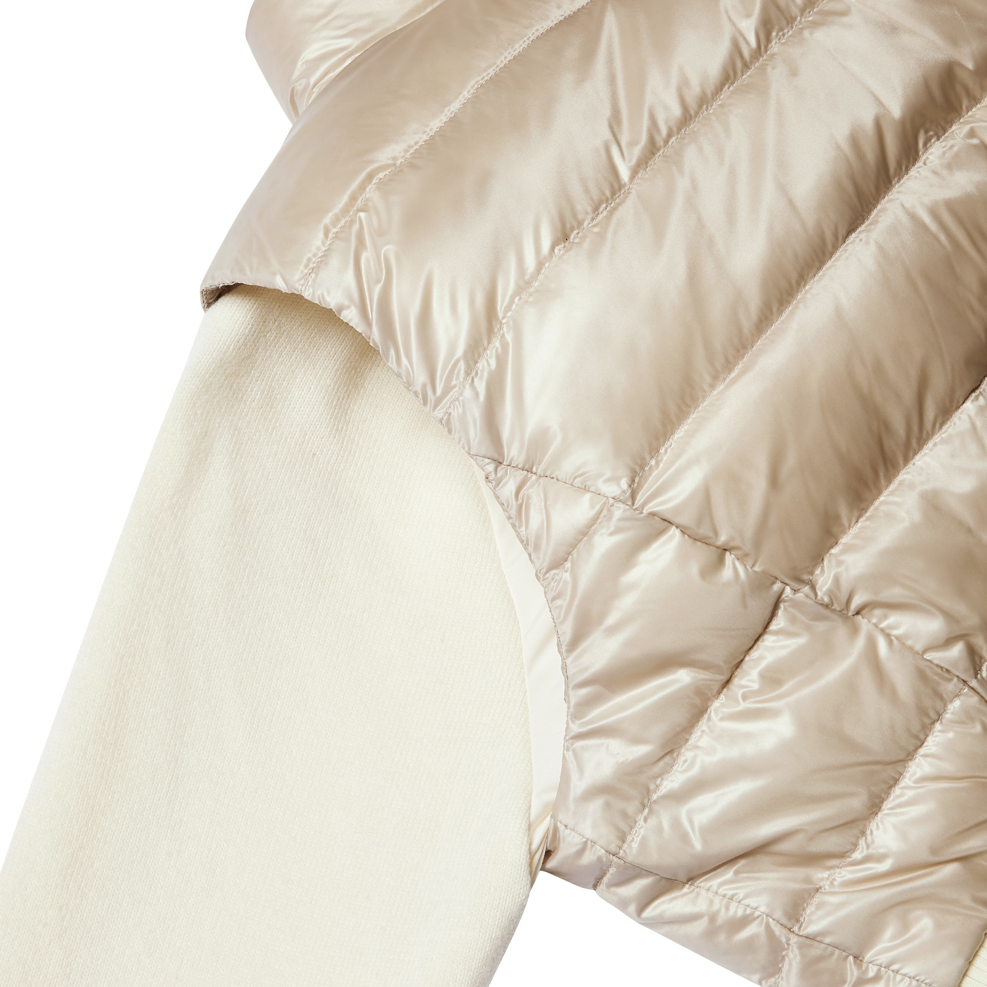 여성 하이브리드 니트 다운 자켓