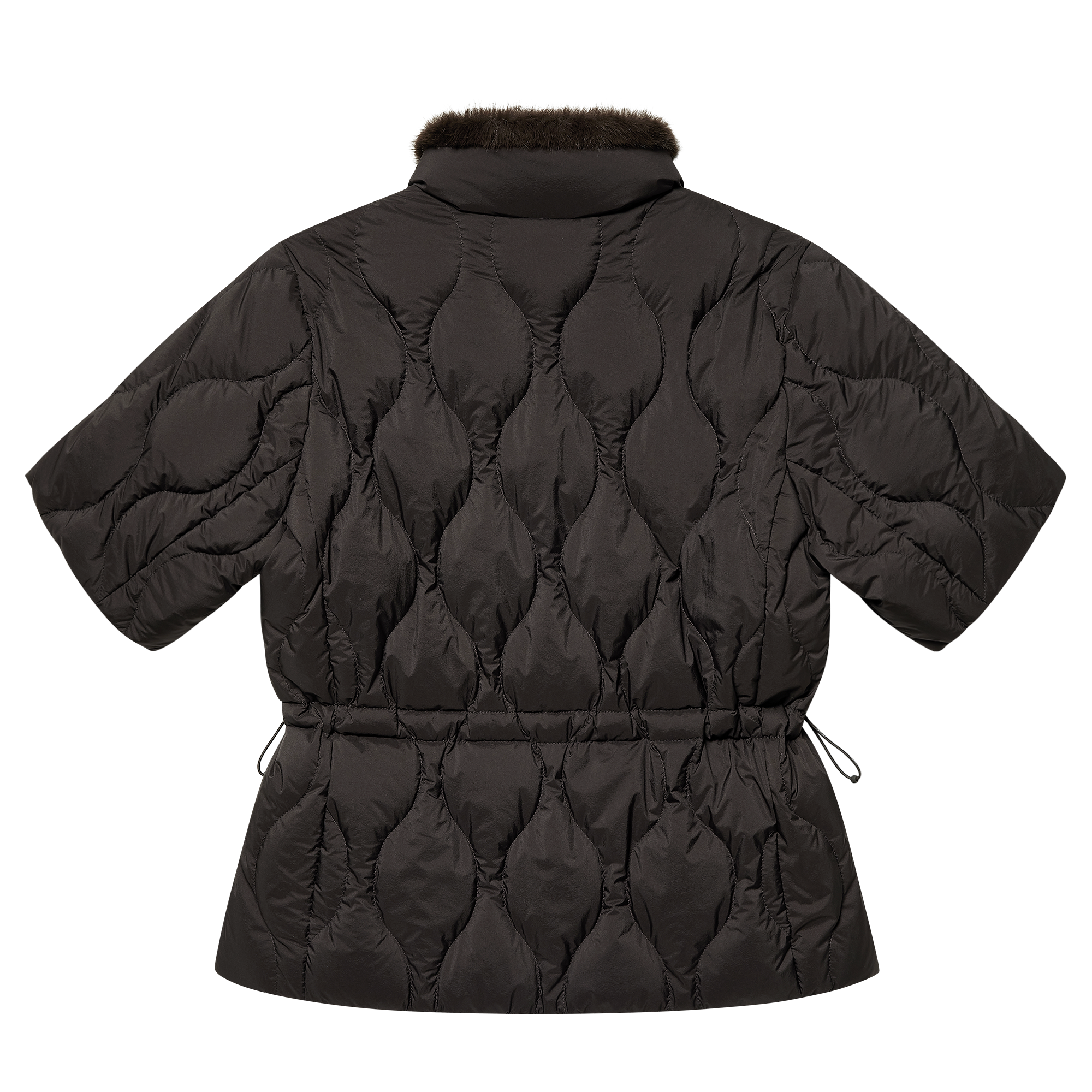 여성 숏 슬리브 다운 자켓