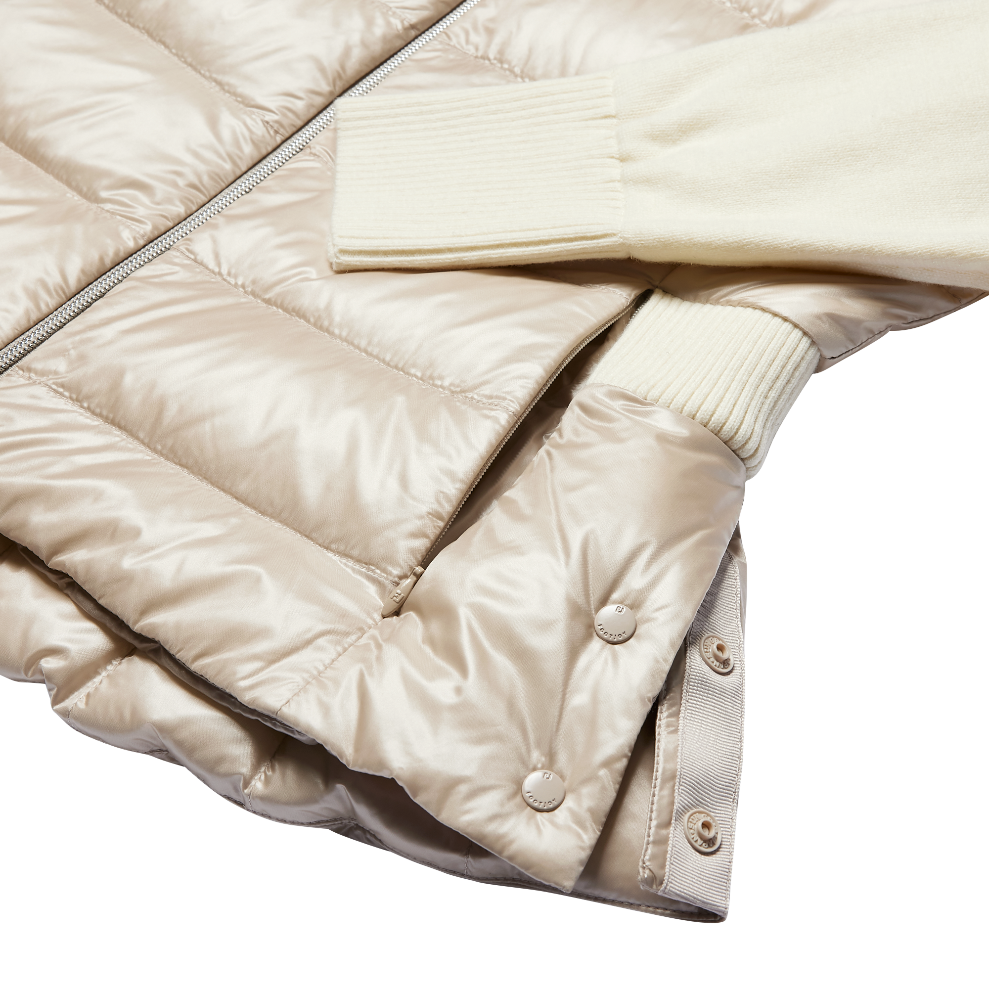 여성 하이브리드 니트 다운 자켓