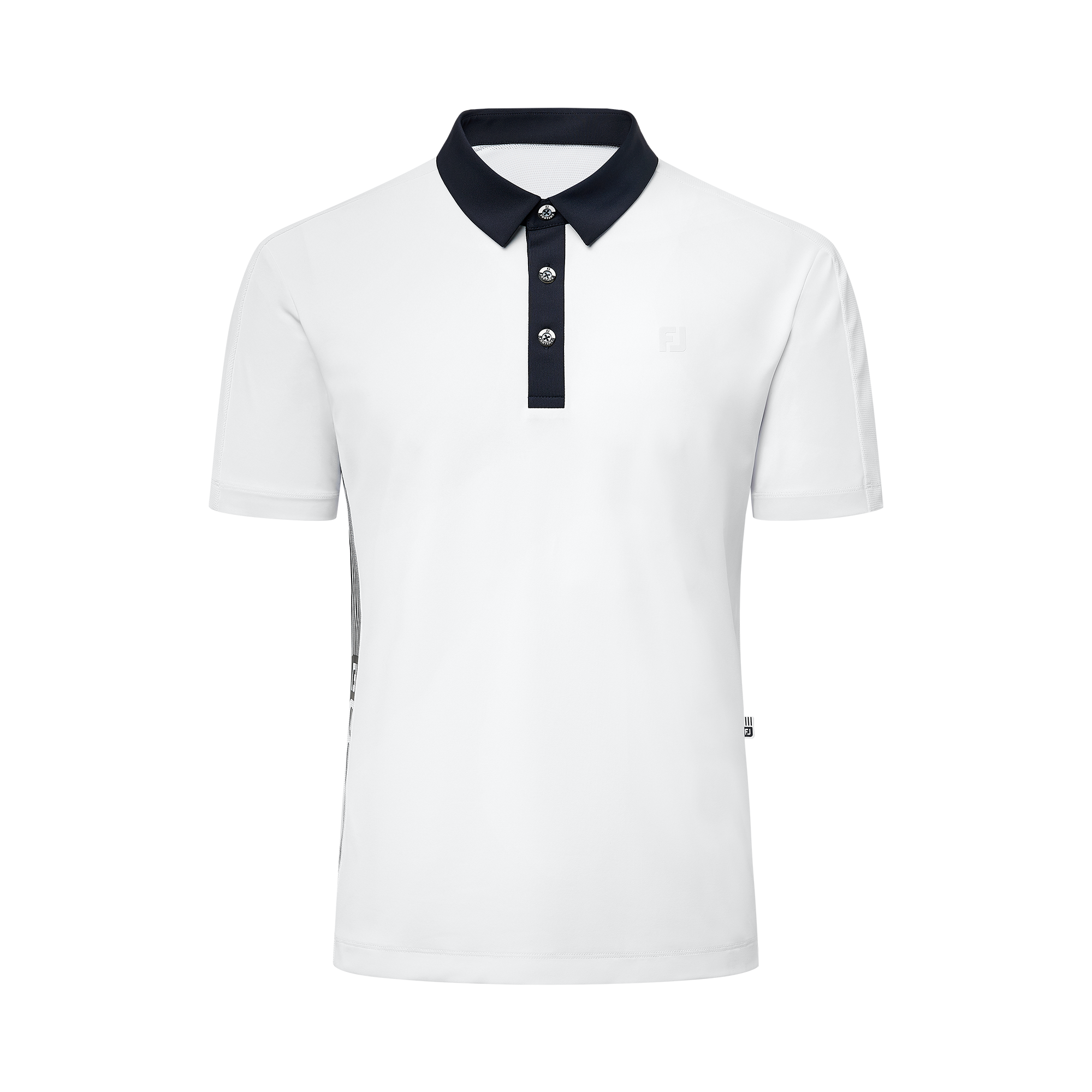 스트라이프 로고 하이브리드 폴로 셔츠