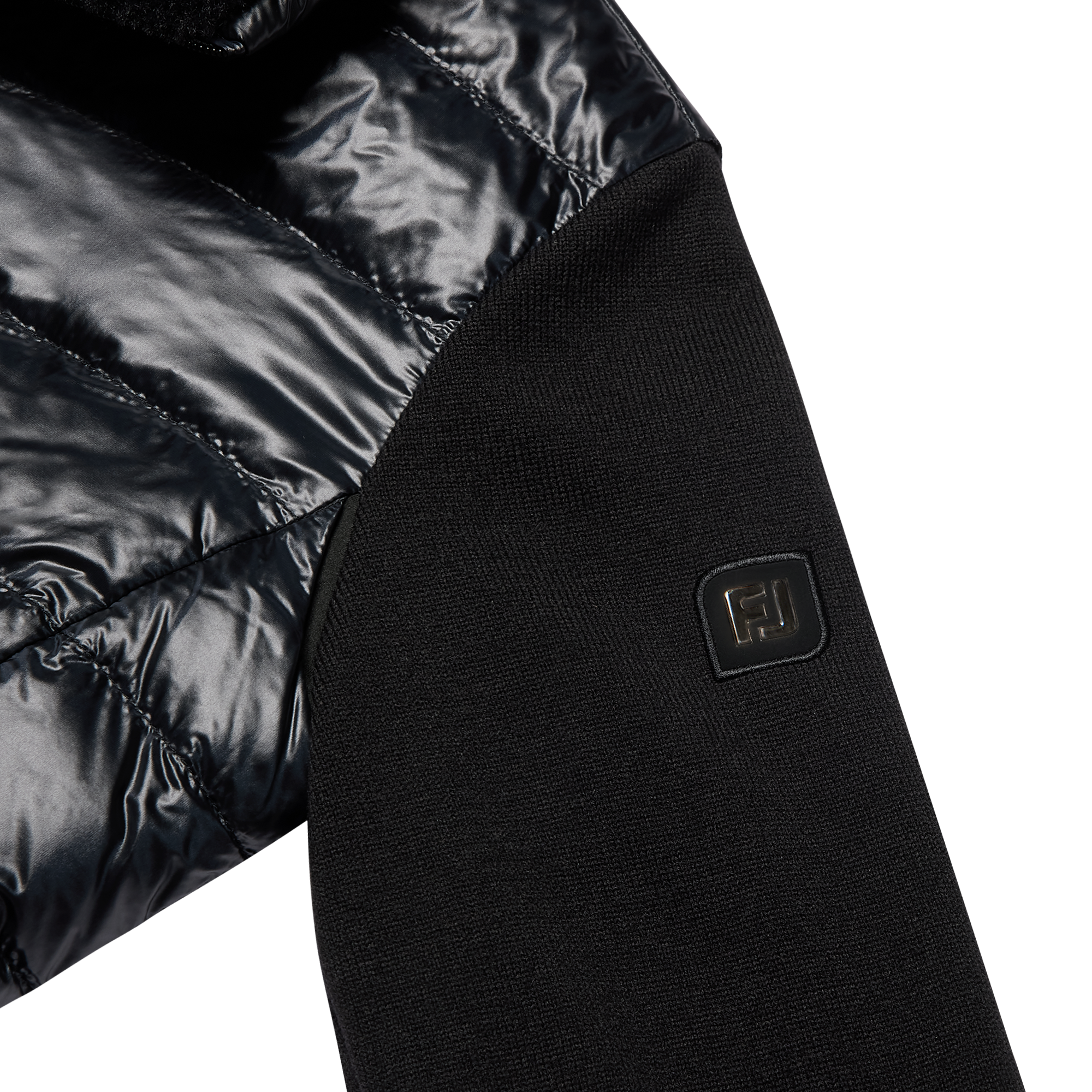 여성 하이브리드 니트 다운 자켓