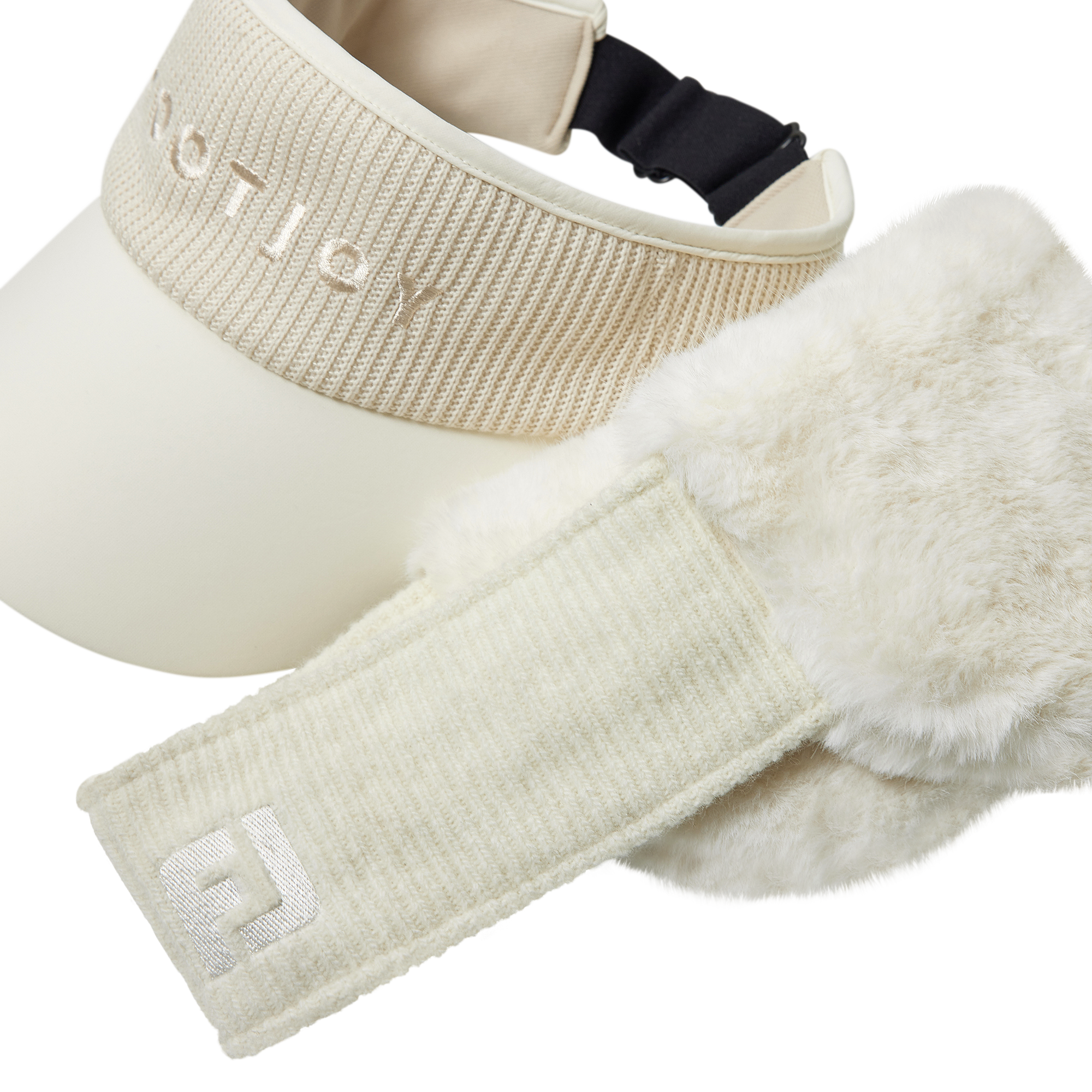 여성 퍼 밴드 바이저