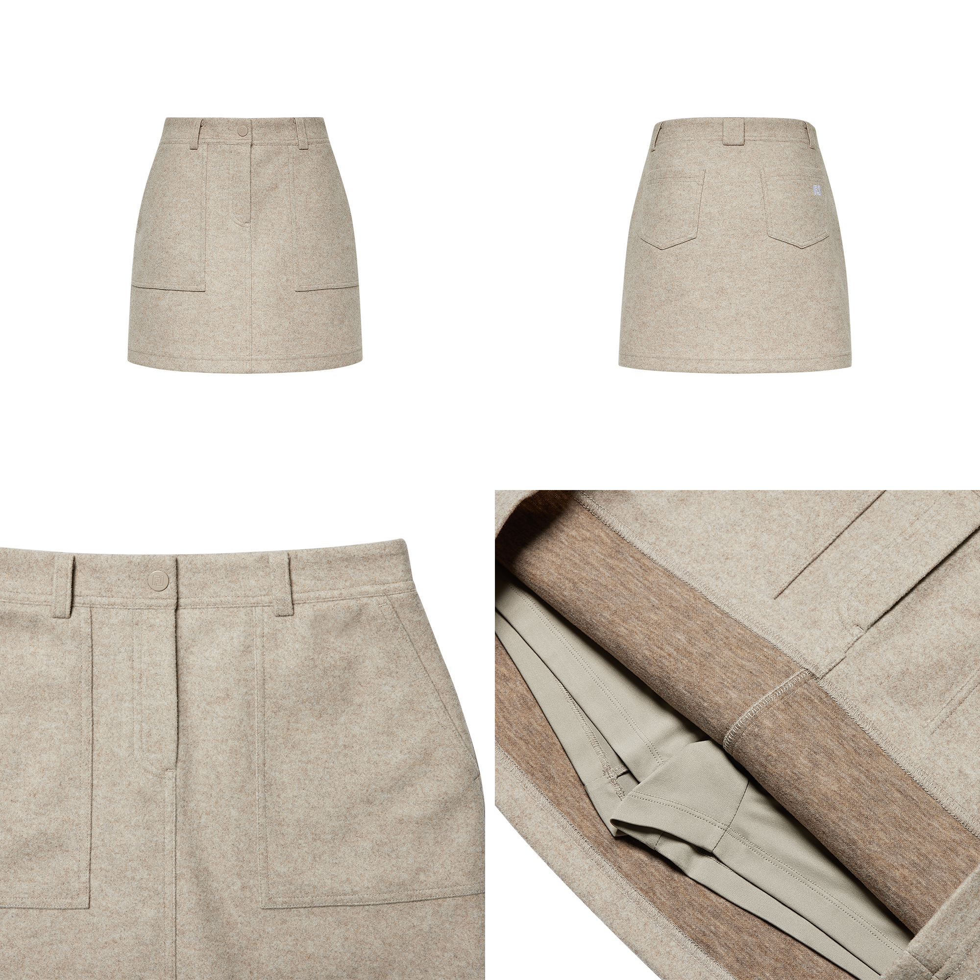 여성 브러쉬드 에이치라인 스코트