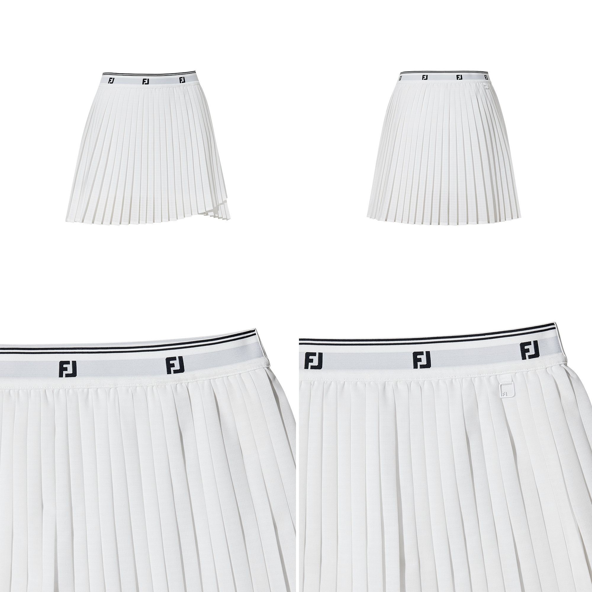 여성 내로우 플리츠 스코트