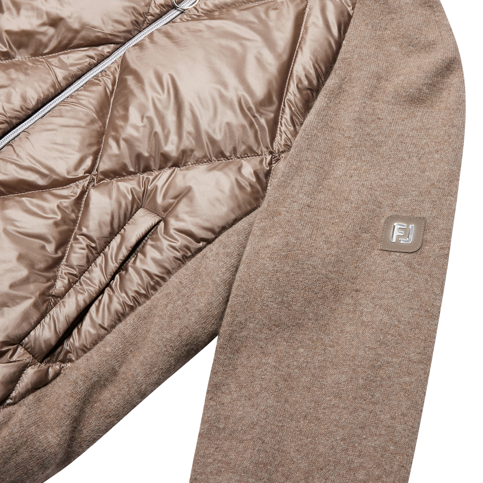 여성 니트 하이브리드 자켓