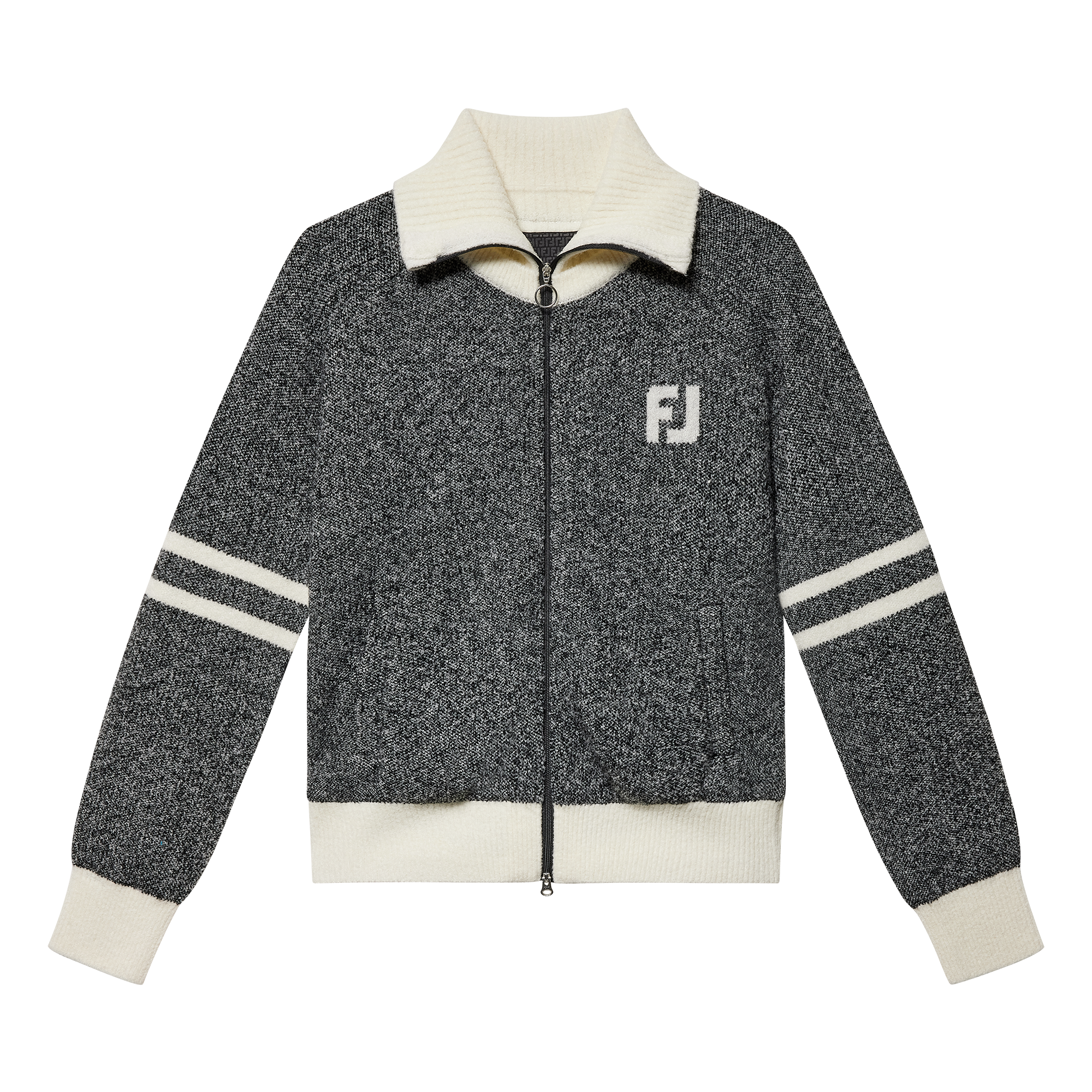 여성 풀집업 니트 자켓