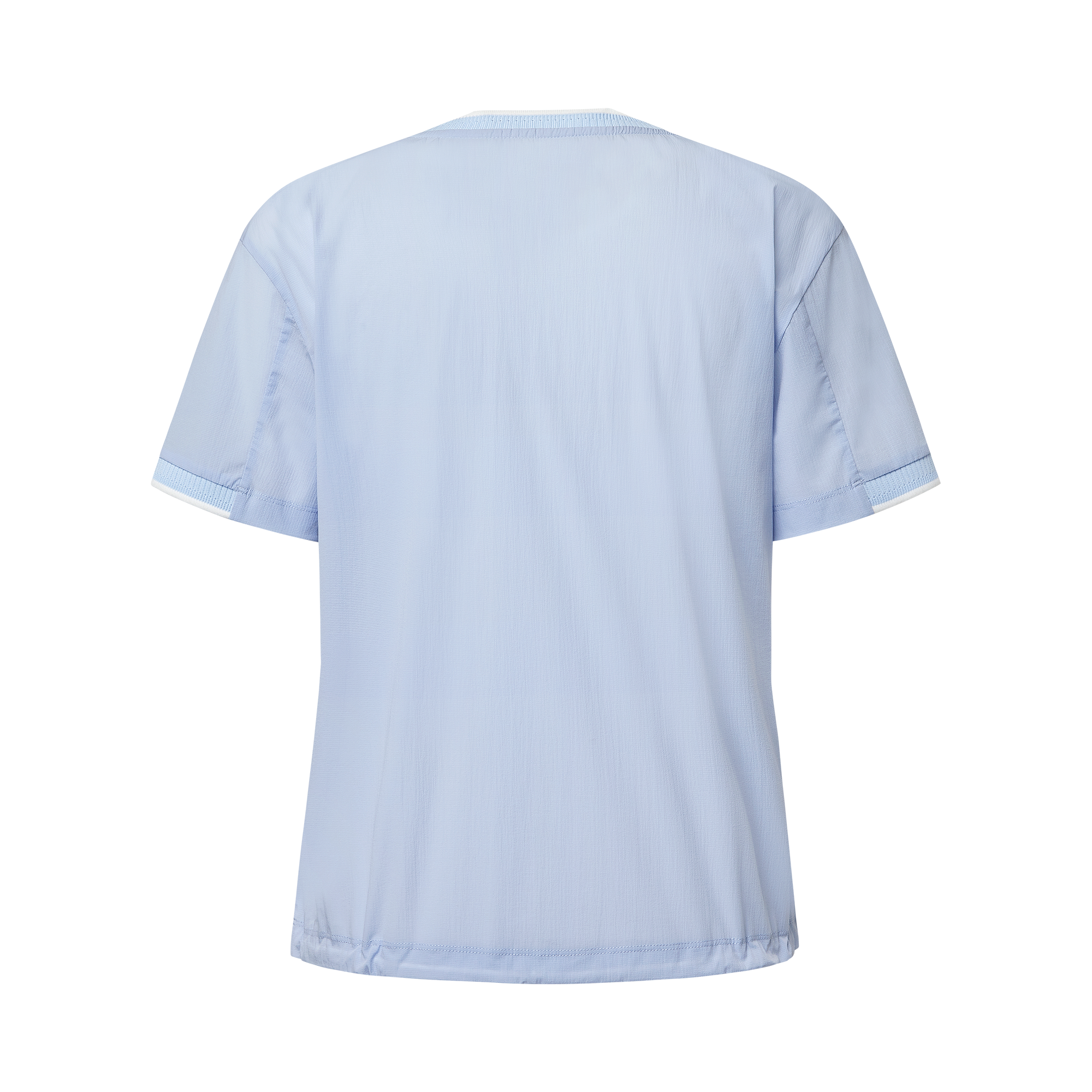 여성 썸머 우븐 라운드 티셔츠