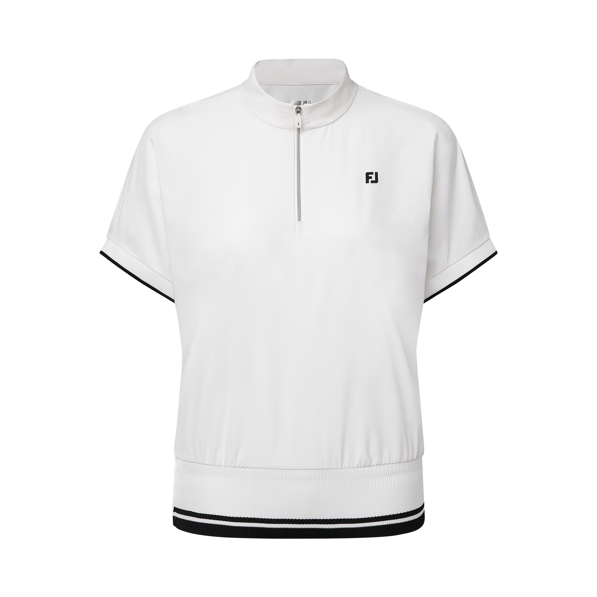 여성 블루종 하프 집업