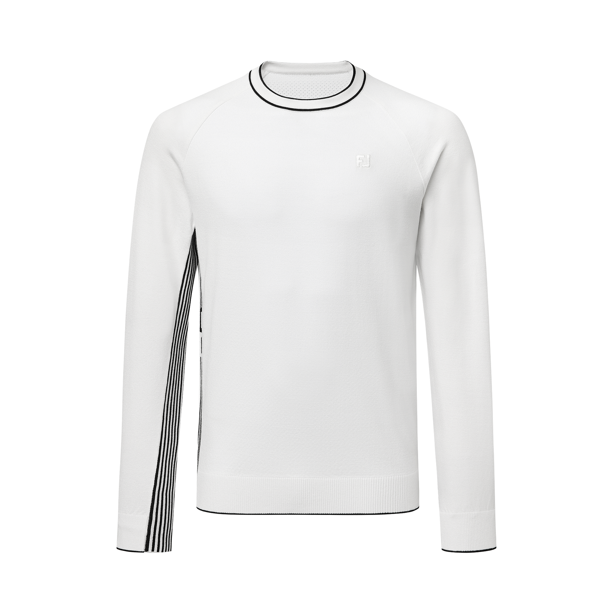 스트라이프 로고 니트 풀오버