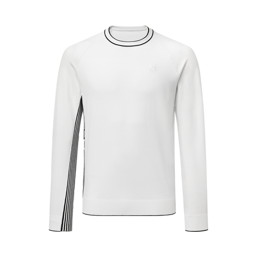 스트라이프 로고 니트 풀오버