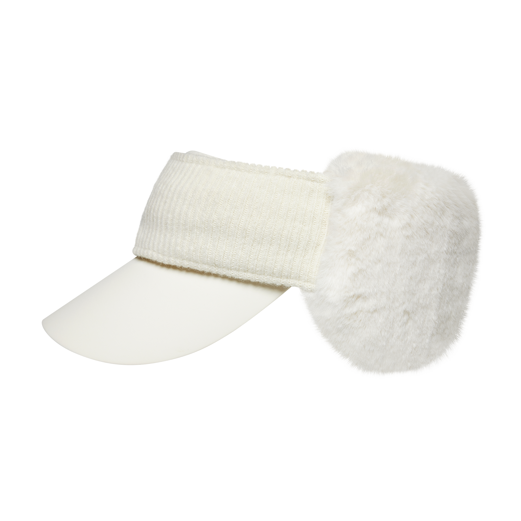 여성 퍼 밴드 바이저