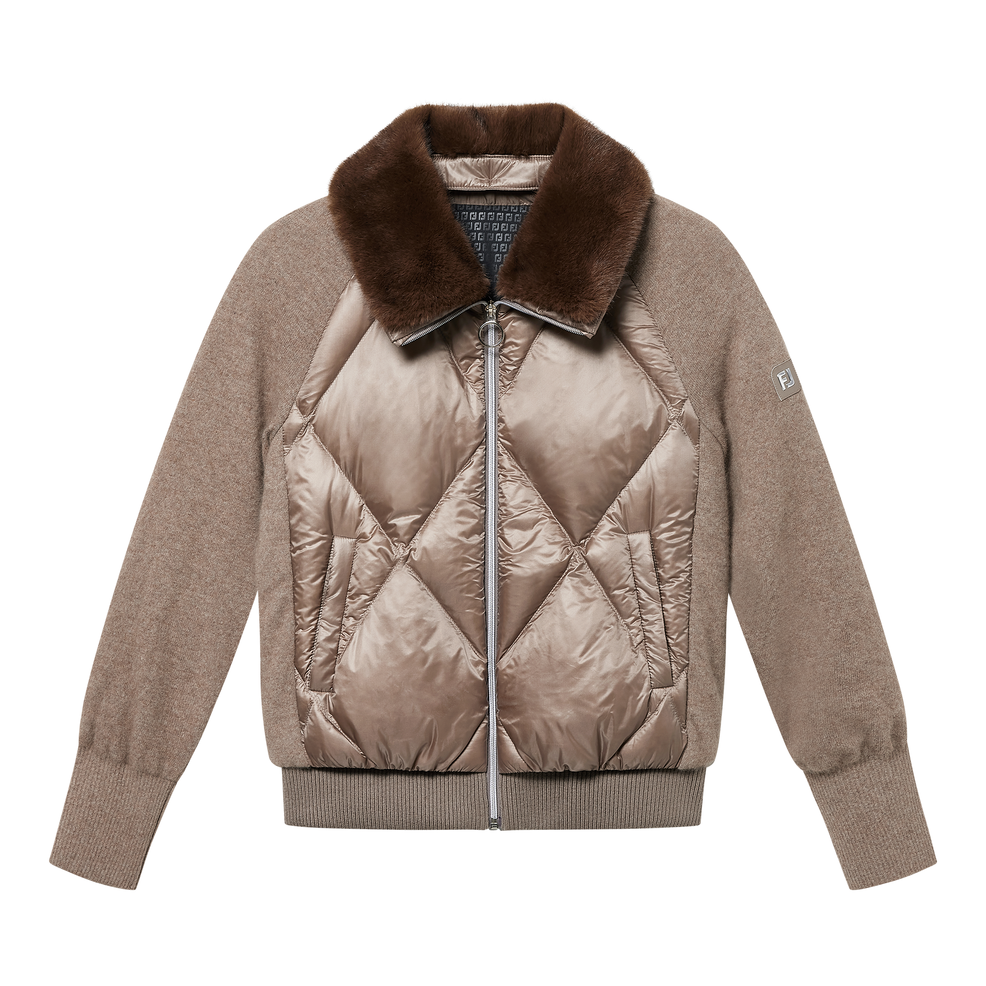 여성 니트 하이브리드 자켓